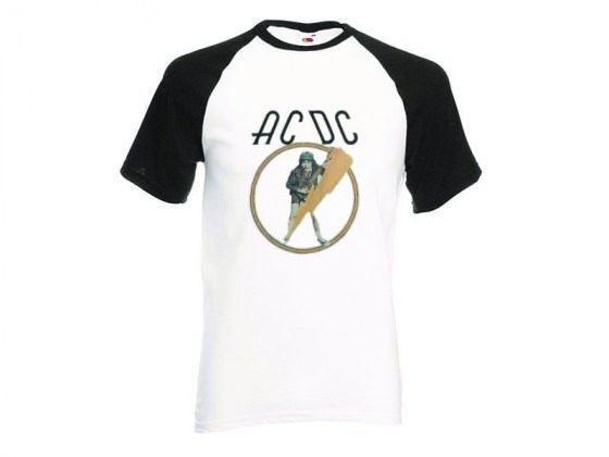 Camiseta AC/DC High Voltage - beisbol