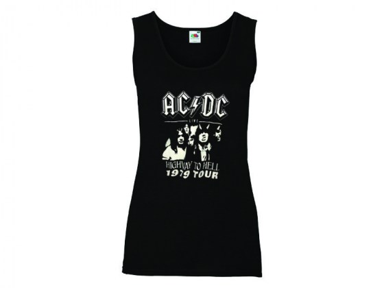 Camiseta AC/DC Highway to Hell 1979 Tour - tirantes mujer