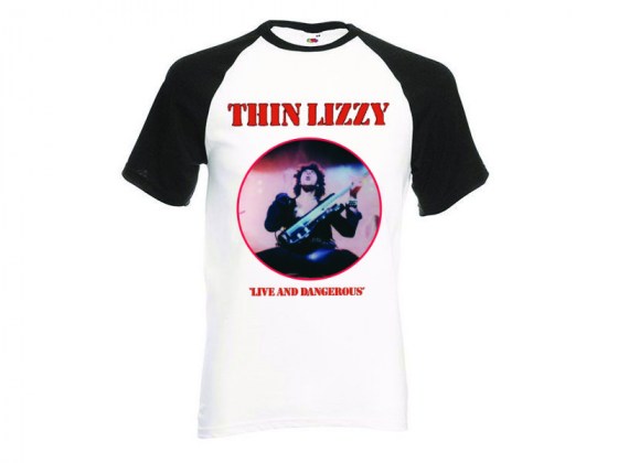 camiseta beisbol Thin Lizzy Live and Dangerous