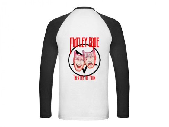 Camiseta Motley Crue - Theatre of Pain - manga larga beisbol