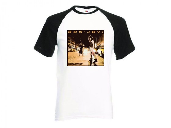 Camiseta Bon Jovi - Runaway - beisbol