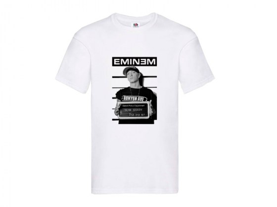 Camiseta Eminem blanca mujer