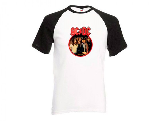 Camiseta tipo beisbol de AC/DC Highway to Hell