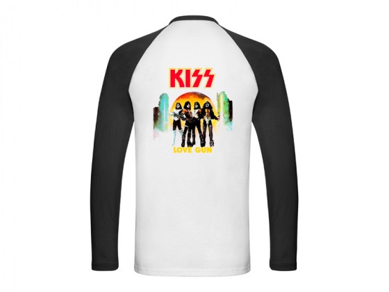 Camiseta manga larga Kiss - Love Gun tipo Beisbol