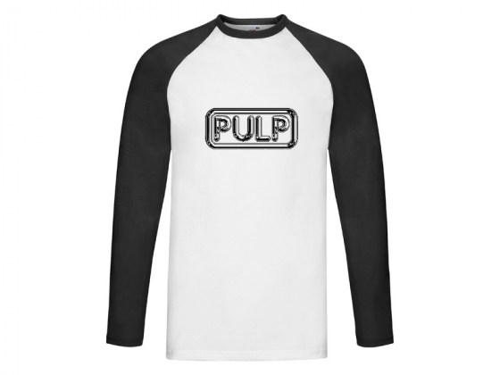 Camiseta Pulp blanca manga larga béisbol