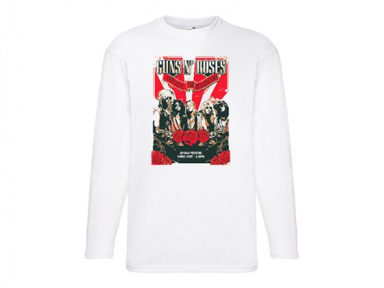 Camiseta Guns N Roses Manga Larga