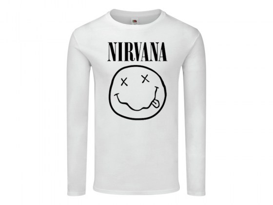 Camiseta Nirvana Manga Larga Mujer