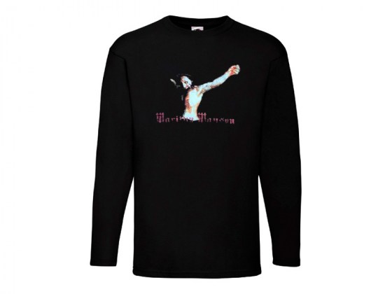 Camiseta Marilyn Manson Manga Larga