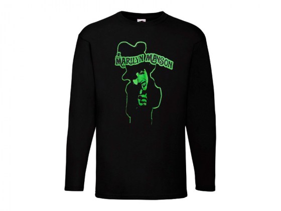Camiseta Marilyn Manson Manga Larga