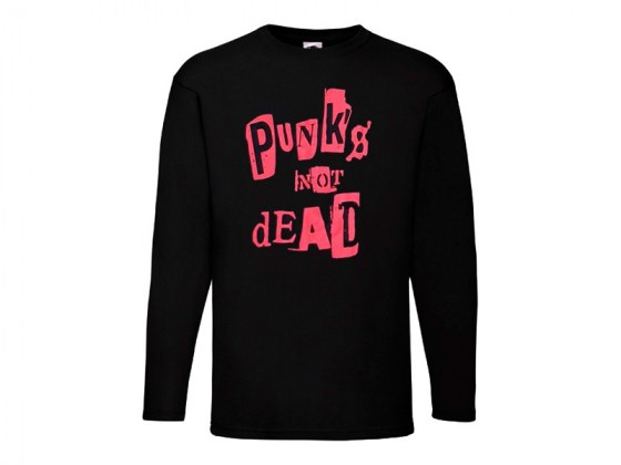 Camiseta Punks Not Dead Manga Larga