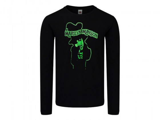Camiseta Marilyn Manson Manga Larga Mujer