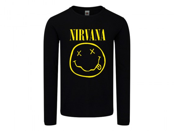 Camiseta Nirvana Manga Larga Mujer