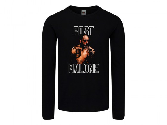 Camiseta Post Malone Manga Larga Mujer