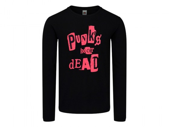 Camiseta Punks Not Dead Manga Larga Mujer