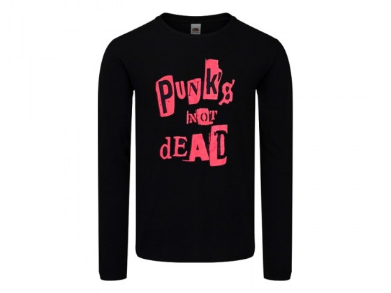 Camiseta Punks Not Dead Manga Larga Mujer