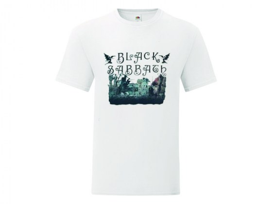 Camiseta Black Sabbath 1 - blanca hombre