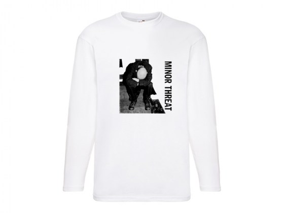 Camiseta Minor Threat manga larga blanca