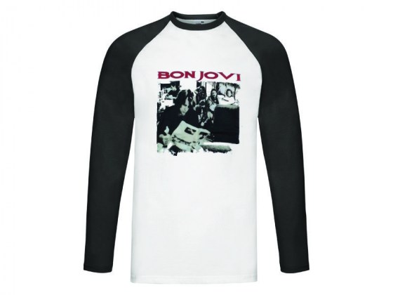 Camiseta Bon Jovi Cross Road - manga larga beisbol