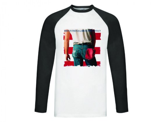 Camiseta Bruce Springsteen - Born in the USA - manga larga beisbol hombre