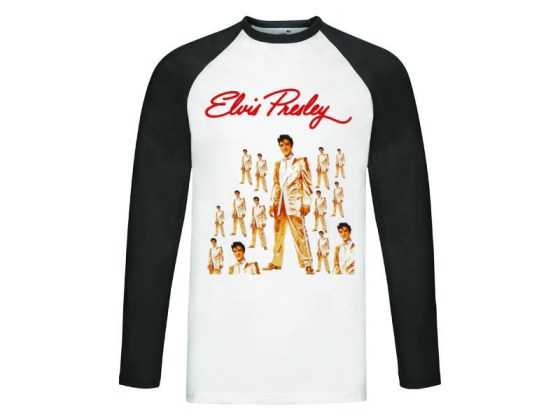 Camiseta Elvis Presley - 50,000,000 Elvis Fans Can't Be Wrong - manga larga beisbol