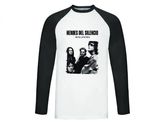 Camiseta Heroes del Silencio - Avalancha - Manga Larga Beisbol