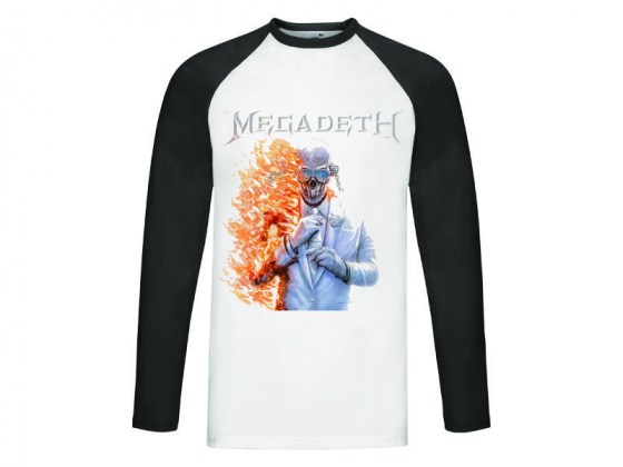 Megadeth  - camiseta manga larga beisbol