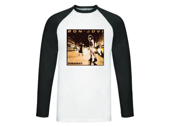 Camiseta Bon Jovi - Runaway - manga larga beisbol