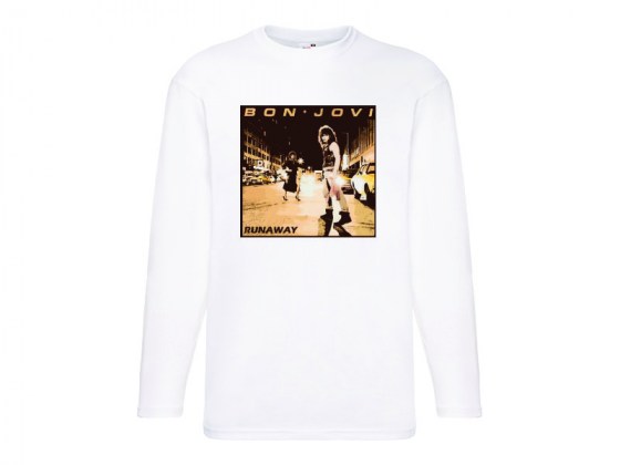 Camiseta Bon Jovi - Runaway - manga larga hombre