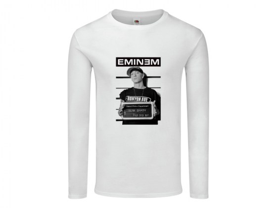 Camiseta Eminem manga larga mujer blanca