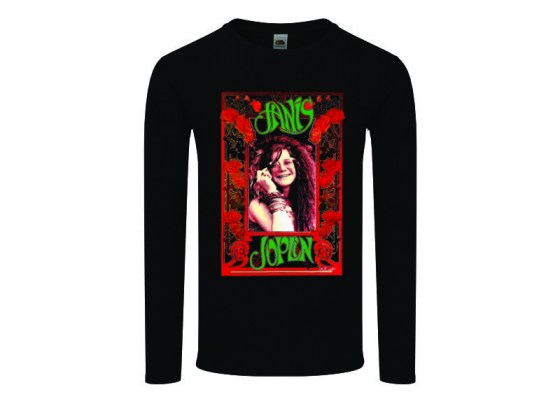 Janis Joplin  - camiseta manga larga mujer