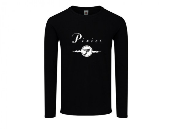 Camiseta Pixies manga larga mujer negra