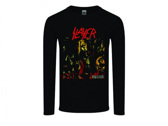 Camiseta Slayer - Reign in Blood - Manga Larga Mujer