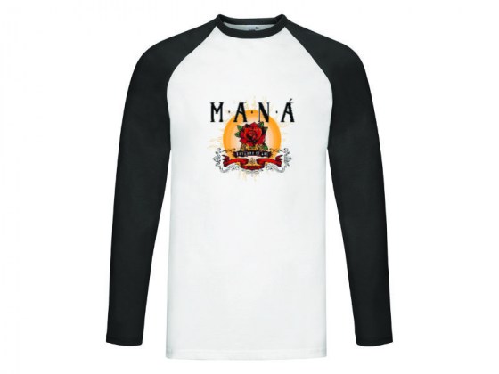 Camiseta Maná - manga larga beisbol