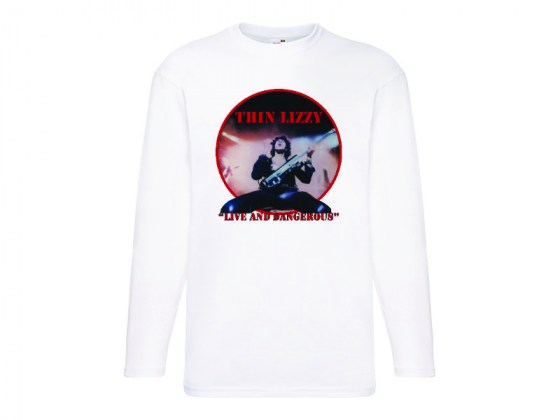 Camiseta Thin Lizz - Live and Dangerous - manga larga hombre 