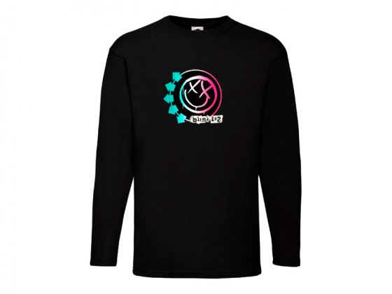 Camiseta manga larga Blink 182 logo colores