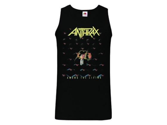 camiseta Anthrax - Among the Living - tirantes
