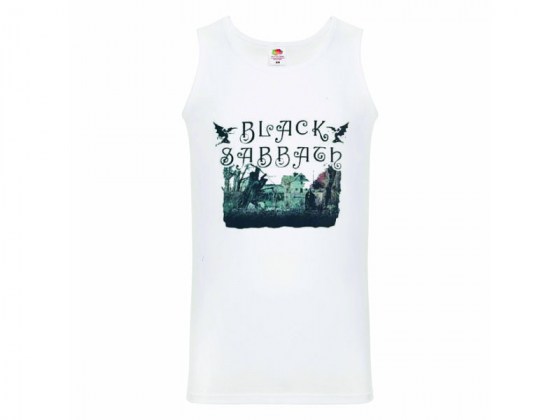 Camiseta Black Sabbath 1 - tirantes blanca hombre