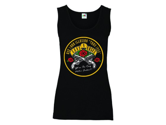 camiseta Guns n Roses - Use your illusion Tour 1992 - tirantes mujer