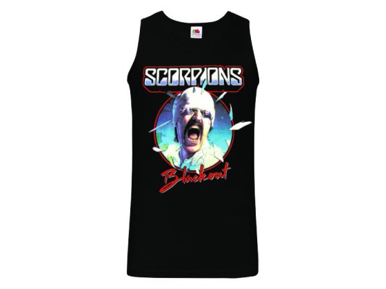Camiseta Scorpions - Blackout - tirantes